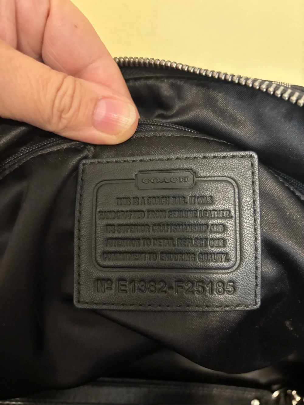 Coach tote signature